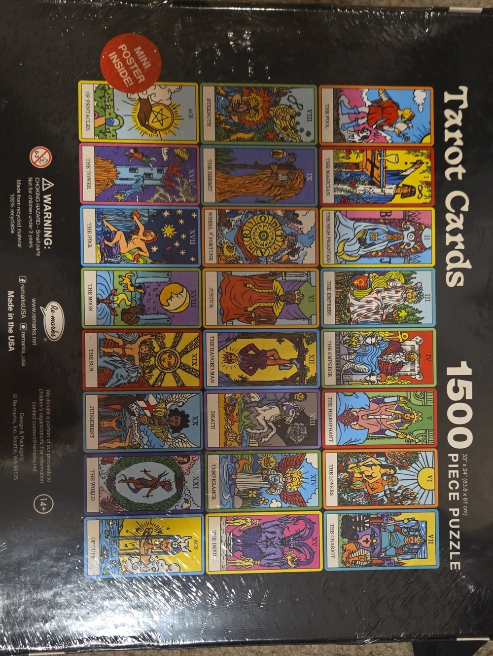 New Re-marks Puzzles Tarot Cards 1500 Piece Puzzle.
